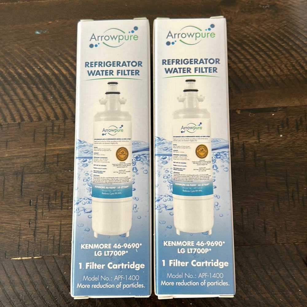 Arrowpure refrigerator water filter and air filter